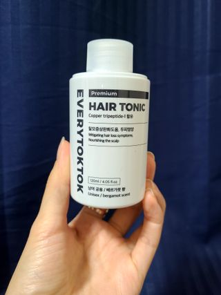 소담스퀘어 상암 에브리톡톡 헤어토닉 120ml — 4점을 준 리뷰어가 2022년 11월 올린 사용 사진