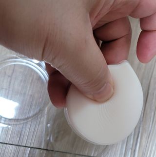 젤리팜 마이크로셀 실리콘퍼프 피치,오렌지 — 5점을 준 리뷰어가 2021년 11월 올린 사용 사진