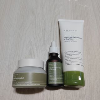마리엔메이 센서티브 수딩 젤 크림 + 어성초 티트리 추출물 세럼 + 어성초 티트리 모공 클렌징 폼 — 5점을 준 리뷰어가 2021년 9월 올린 사용 사진
