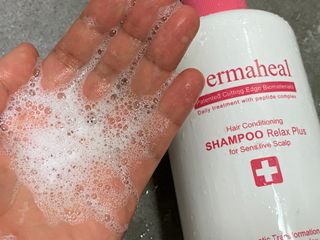 더마힐 헤어 컨디셔닝 샴푸 릴렉스 500ml — 5점을 준 리뷰어가 2021년 3월 올린 사용 사진
