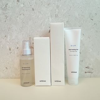 화이트리 비움 약산성 클렌징젤 ,마일드 필링젤 세트 — 3.5점을 준 리뷰어가 2021년 2월 올린 사용 사진