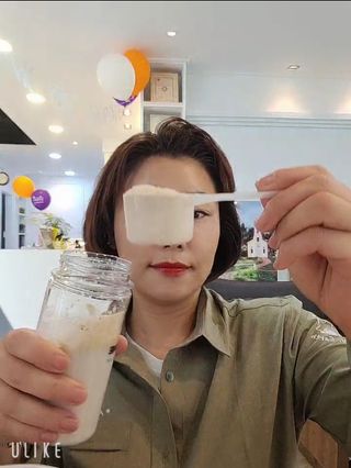 프로티원 단백질쉐이크 곡물맛 2주분 1통+보틀 — 5점을 준 리뷰어가 2021년 4월 올린 사용 사진