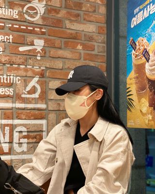 아이엘이 ILE 친환경 새부리형 방수 마스크 — 5점을 준 리뷰어가 2022년 4월 올린 사용 사진
