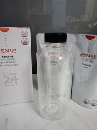 클린24시간 1BOX(5포) + 전용보틀(500ml) — 5점을 준 리뷰어가 2022년 8월 올린 사용 사진