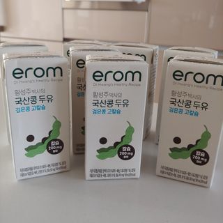이롬 erom 황성주박사의 국산콩 두유 검은콩 고칼슘 — 5점을 준 리뷰어가 2020년 12월 올린 사용 사진