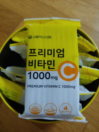 서울약사신협 프리미엄비타민C1000_2.5G x 100포 — 5점을 준 리뷰어가 2020년 12월 올린 사용 사진