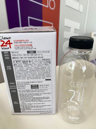 클린24시간 1BOX(5포) + 전용보틀(500ml) — 5점을 준 리뷰어가 2022년 8월 올린 사용 사진