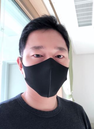 [에이블밤부] 리퓨어 쿠퍼 마스크 10color — 5점을 준 리뷰어가 2021년 2월 올린 사용 사진