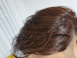 [갸스비] 곱슬 머리부터 파마까지 남자의 컬을 위한 갸스비 컬크림 — 4점을 준 리뷰어가 2021년 10월 올린 사용 사진