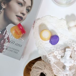 [후르디아] 올리브영 꿀과즙 립밤 2종 (블루베리/석류) — 4점을 준 리뷰어가 2021년 11월 올린 사용 사진