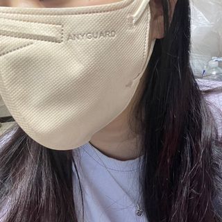 애니가드 셋업마스크 4컬러 각 10매입 [크리미베이지, 캐시미어로즈, 초콜렛브라운, 미드나잇네이비] — 5점을 준 리뷰어가 2022년 2월 올린 사용 사진