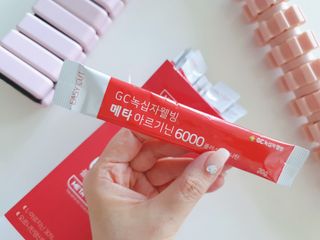 메타아르기닌 GC녹십자웰빙 메타 아르기닌 6000 플러스 오르니틴 — 5점을 준 리뷰어가 2022년 4월 올린 사용 사진