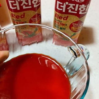 [롯데칠성] 야채듬뿍 더'진한 [롯데칠성] 야채는 이제 COLORFULL! 야채듬뿍  더 진한 레드 4개 +퍼플 4개 (총 8개) — 5점을 준 리뷰어가 2023년 6월 올린 사용 사진