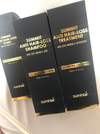썸헤어 / SUMHAIR 썸헤어  써밋 안티 헤어로스 샴푸+트리트먼트 — 4.5점을 준 리뷰어가 2021년 5월 올린 사용 사진