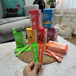 참앤들황토농원 7가지 맛! 탄산 톡톡! 스파클링! 데이앤 콤부차 7종 10포 1박스씩 ★총 7박스★ — 3점을 준 리뷰어가 2023년 1월 올린 사용 사진