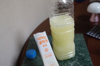 [음료수 대신 가능!]  빠르게 흡수되는 아임오 타먹는 콜라겐 1박스 — 5점을 준 리뷰어가 2023년 4월 올린 사용 사진