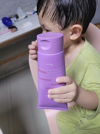 빅그린 베이비라인 3종세트 - 샴푸앤바디워시500ml,올인원로션500ml,바디크림170ml — 5점을 준 리뷰어가 2022년 11월 올린 사용 사진