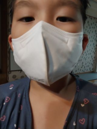 알도(A.L.D.O) 알도 에코슈브 주니어 마스크(중형) — 5점을 준 리뷰어가 2022년 9월 올린 사용 사진