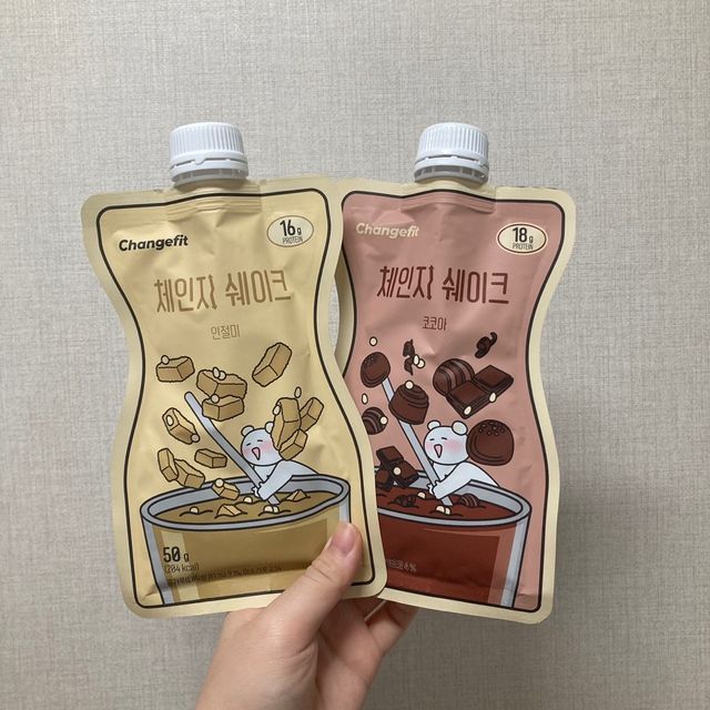 체인지 쉐이크 4종 리뷰 사진