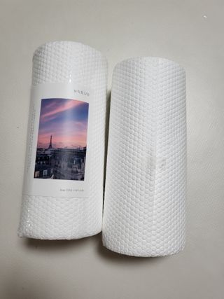부직포나라 중금속유해물질ZERO 뜯어쓰는 주방 일회용수세미 60매 2매 — 4점을 준 리뷰어가 2022년 11월 올린 사용 사진