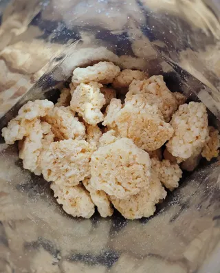 미즈꼬레아 치즈맛 누룽지크리스피 — 5점을 준 리뷰어가 2022년 1월 올린 사용 사진