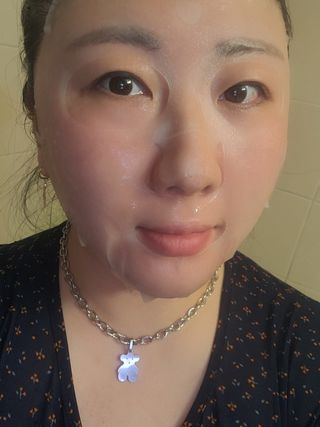 닥터마시멜로 마블러스 멀티 클리닉 마스크 — 5점을 준 리뷰어가 2021년 2월 올린 사용 사진
