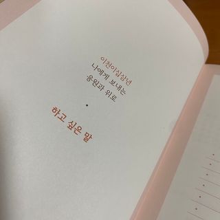 리훈 2023년 하고싶은말다이어리 (세로/정사각 중 택 1, 베이지/블루 중 택 1) — 5점을 준 리뷰어가 2023년 1월 올린 사용 사진