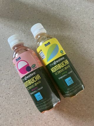 더그레잇티 콤부차 [매일유업] 더그레잇티 44kcal 콤부차 300ml *12개입 (오리지널 6개+베리리치 6개) — 4점을 준 리뷰어가 2023년 7월 올린 사용 사진