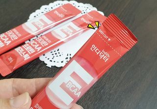 [인디닥터] 타이탄 BCAA 프로틴 젤리스틱 — 4.5점을 준 리뷰어가 2022년 5월 올린 사용 사진