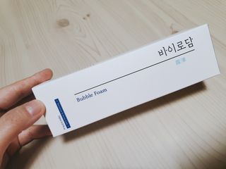 [바이로담] 저자극 약산성버블 폼 폼클렌징 150ml — 5점을 준 리뷰어가 2021년 4월 올린 사용 사진