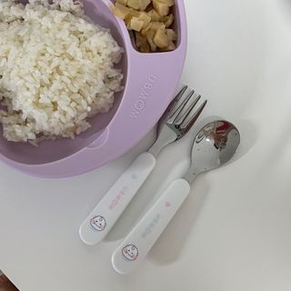 유비맘 스푼포크 케이스 세트 1+1 _컬러랜덤 발송 — 5점을 준 리뷰어가 2021년 2월 올린 사용 사진