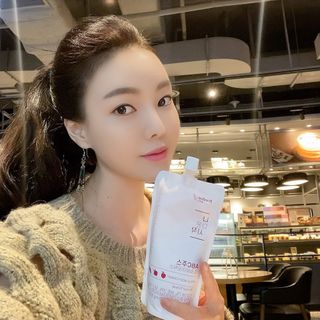 12월 15일 출시, 건강기능식품 브랜드 본리브 나 다운 시작 제품 3종 — 5점을 준 리뷰어가 2021년 2월 올린 사용 사진