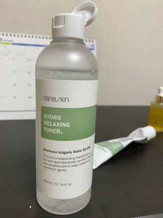 나나스킨 하이드로릴렉싱토너 — 5점을 준 리뷰어가 2021년 10월 올린 사용 사진