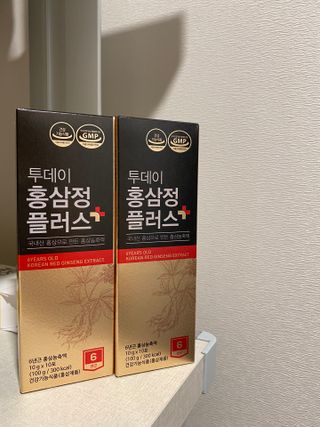 서울약사신협_투데이홍삼정플러스스틱_10g x 60포 — 5점을 준 리뷰어가 2021년 6월 올린 사용 사진