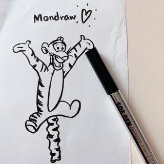 [MONDRAW] 몬드로우 붓펜 아이라이너 — 4점을 준 리뷰어가 2022년 1월 올린 사용 사진