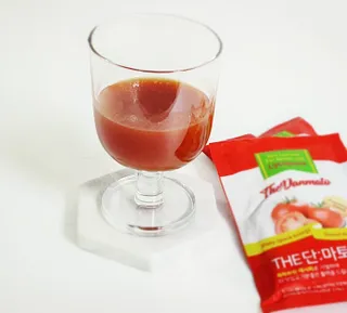 제이제이바이오 더단마토 프리미엄주스 100ml 30팩입 - 무설탕 스테비아 토마토즙 — 3점을 준 리뷰어가 2022년 1월 올린 사용 사진