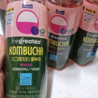 더그레잇티 콤부차 [매일유업] 더그레잇티 44kcal 콤부차 300ml *12개입 (오리지널 6개+베리리치 6개) — 5점을 준 리뷰어가 2023년 7월 올린 사용 사진