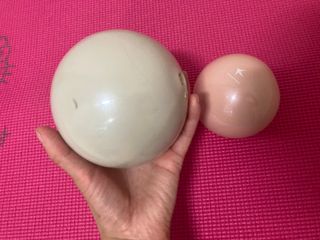 트라택 쿠셔닝 웨이트볼 0.5kg + 1kg SET — 5점을 준 리뷰어가 2022년 6월 올린 사용 사진