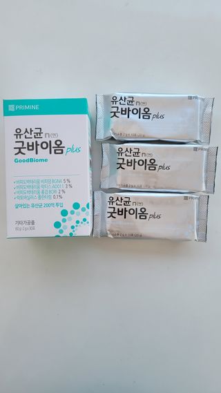 프리마인 유산균 국가지정연구소 선정, 살아있는 생유산균 200억 마리의 힘. 유산균n굿바이옴플러스 — 5점을 준 리뷰어가 2021년 12월 올린 사용 사진