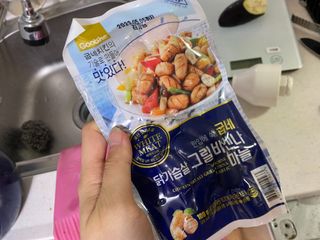 굽네몰 [굽네] 닭가슴살 비엔나 2종 8팩 — 5점을 준 리뷰어가 2021년 9월 올린 사용 사진