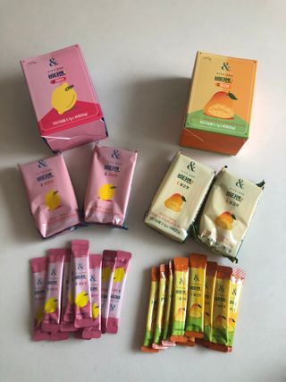 비타앤C 레몬맛, 망고맛 — 5점을 준 리뷰어가 2021년 4월 올린 사용 사진