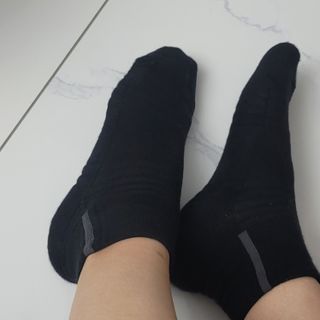 [사이즈가 있는 양말 필로이] 남자 골프 스포츠 발목 양말 2족 세트【 S, M, L, XL】4가지 사이즈 — 5점을 준 리뷰어가 2022년 8월 올린 사용 사진