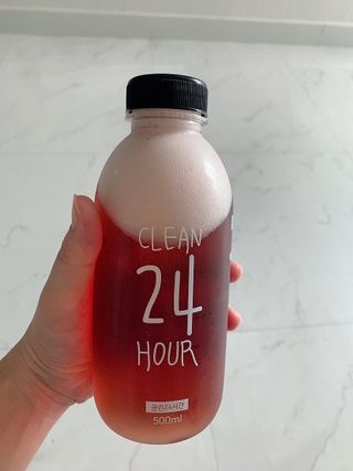 클린24시간 1BOX(5포) + 전용보틀(500ml) — 5점을 준 리뷰어가 2022년 8월 올린 사용 사진