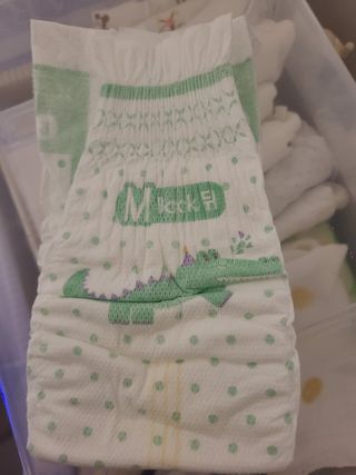 오브맘 밤 프리미엄 아기 기저귀 팬티형 밴드형 — 5점을 준 리뷰어가 2021년 1월 올린 사용 사진