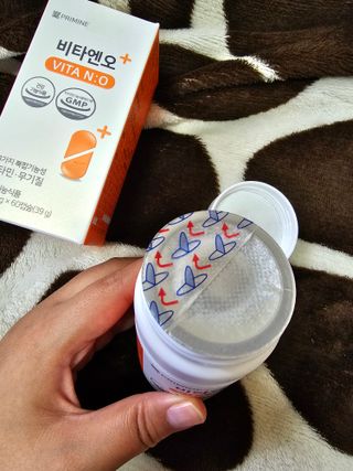 프리마인 성큼다가온 봄, 이너뷰티를 챙겨야 피부도 화사하게, 컨디션도 활기차게. 흡수율을 높인 고효율 비타민. — 4점을 준 리뷰어가 2023년 5월 올린 사용 사진