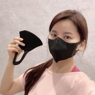 끌린에르 스포츠 귀편한 새부리형 마스크 — 5점을 준 리뷰어가 2022년 2월 올린 사용 사진