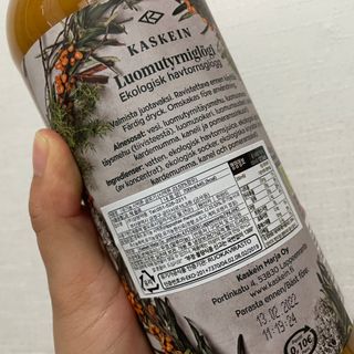 H365 [Kaskein Luomutyrniglögi] 핀란드 전통 무알콜 멀드와인 시벅톤 글로기 — 5점을 준 리뷰어가 2021년 5월 올린 사용 사진