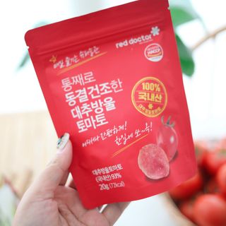 레드닥터 완숙토마토 + 통째로 동결건조한 대추방울토마토 — 5점을 준 리뷰어가 2022년 11월 올린 사용 사진