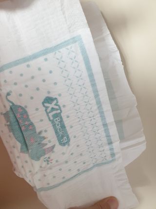 오브맘 밤 프리미엄 아기 기저귀 팬티형 밴드형 — 5점을 준 리뷰어가 2021년 1월 올린 사용 사진