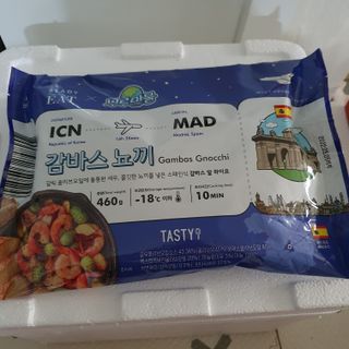 [테이스티나인][레디잇x부루마불] 감바스 뇨끼 460g — 4점을 준 리뷰어가 2022년 4월 올린 사용 사진